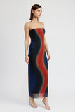 ROBE LONGUE TUBE TRANSPARENTE
