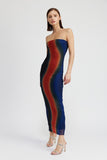 ROBE LONGUE TUBE TRANSPARENTE
