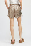 PANTALONCINI METALLICI PAPERBAG