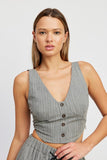 GILET À BOUTONNAGES