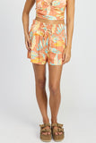 SHORTS FLOREALI CON VITA A SPALLA