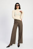 PANTALON AVEC BANDE DE TAILLE RÉGLABLE AVEC BOUCLE