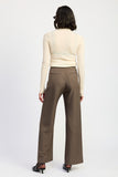 PANTALON AVEC BANDE DE TAILLE RÉGLABLE AVEC BOUCLE