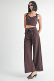 FOLD OVER PANTS WITH WIDE LEG