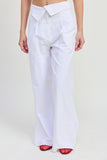 FOLD OVER PANTS WITH WIDE LEG