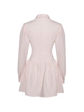 XABRINA PINK LONG SLEEVE MINI DRESS