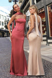 SATIN FITTED MERMAID GOWN
