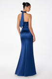HALTER SATIN GOWN