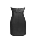 DALILAH BLACK DOUBLE BREASTED MINI PENCIL DRESS