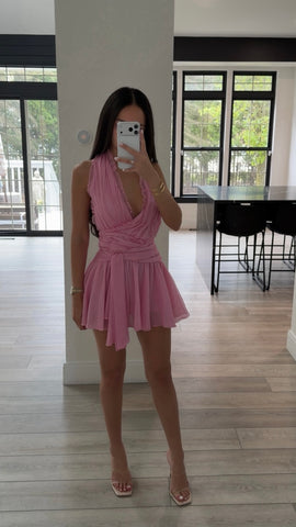 ODELLE TULIP PINK MINI DRESS
