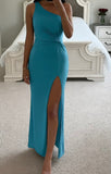 Britt Twist Waist Maxi Dress - Teal