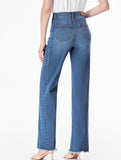 WIDE LEG STRETCH JEANS