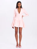 XABRINA PINK LONG SLEEVE MINI DRESS