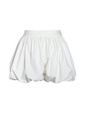 Sylvie White Pinstripe Bubble Shorts
