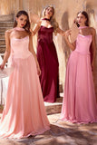 CORSET A LINE SCARF GOWN