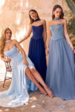 CORSET A LINE SCARF GOWN