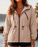 GINGHAM RAIN JACKET