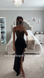 ROBE LONGUE CORSET EN DENTELLE NOIRE JULIA
