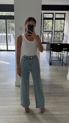 RHINESTONE JEANS