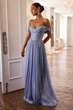 RHINESTONE A LINE GOWN
