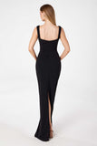 SQUARE NECK FITTED GOWN