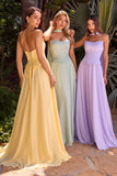 CORSET A LINE SCARF GOWN
