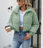 Zip-Up Winter Coat with Pockets