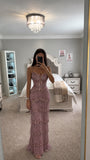 FRINGE SEQUIN GOWN