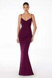 COWL NECK LACE LOW BACK GOWN