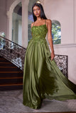 SATIN & LACE A-LINE DRESS - PREORDER