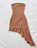 SHELL CROCHET MINI DRESS