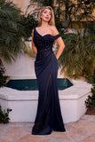 OFF SHOULDER MESH CORSET GOWN