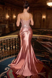 GLAMOUR STRAPLESS FITTED GOWN