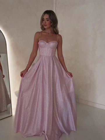 GLITTERY CORSET BALL GOWN