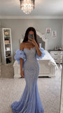 SEQUIN REMOVABLE SLEEVE GOWN