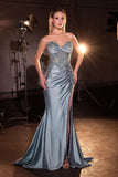 GLAMOUR STRAPLESS FITTED GOWN