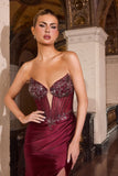 SCULPTED CORSET BODICE GOWN