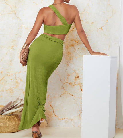 Ddmine Lime Green Two Piece Set Small Ddmine Lime Green Two Piece Set Small