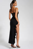 ROBE LONGUE CORSET EN DENTELLE NOIRE JULIA