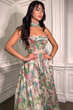 GARDEN SCARF A LINE GOWN