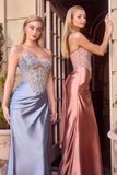 EMBELLISHED SWEETHEART NECK GOWN