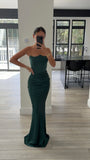 STRAPLESS CORSET SCARF GOWN