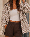 GINGHAM RAIN JACKET