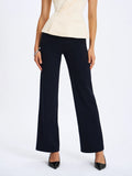 Yanin Navy Low-rise Straight Leg Pants