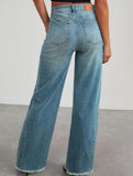WIDE LEG STRETCH JEANS