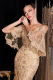LONG SLEEVE LACE GOWN