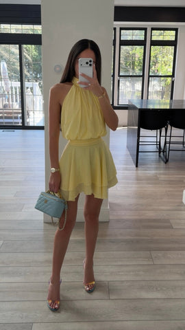 HELENA HALTER MINI DRESS