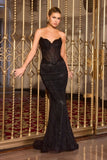 FITTED EVENING GOWN