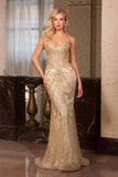FITTED EVENING GOWN