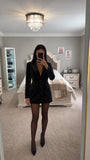 Rhinestone Embellished Single-Breasted Blazer